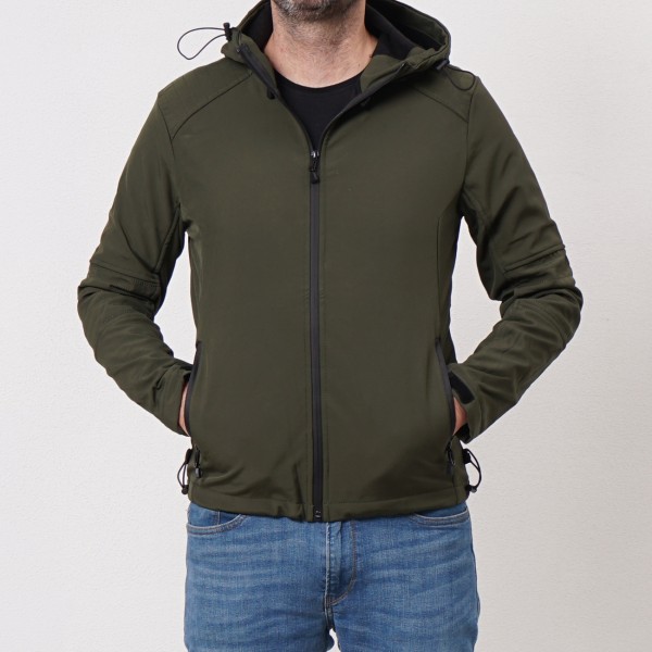 jacket w/ carded hood