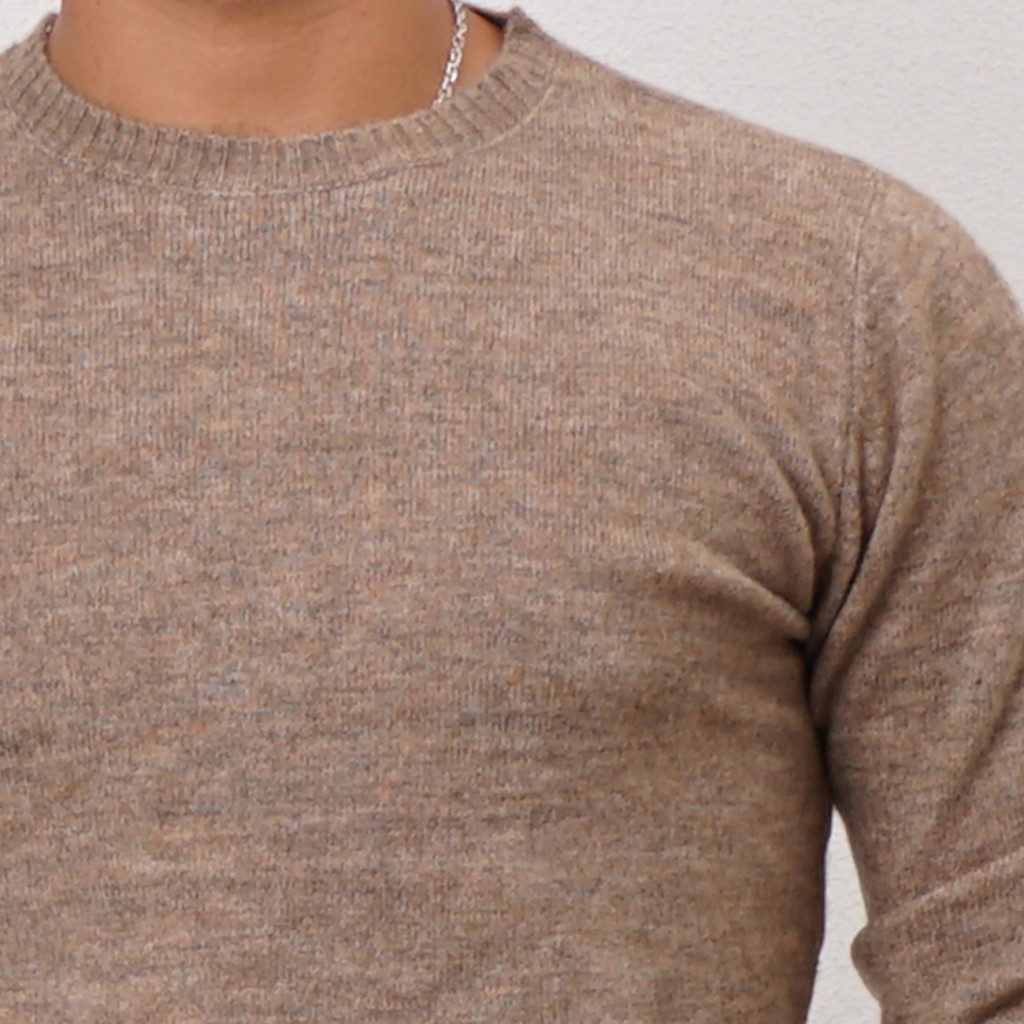 round neck knit sweater