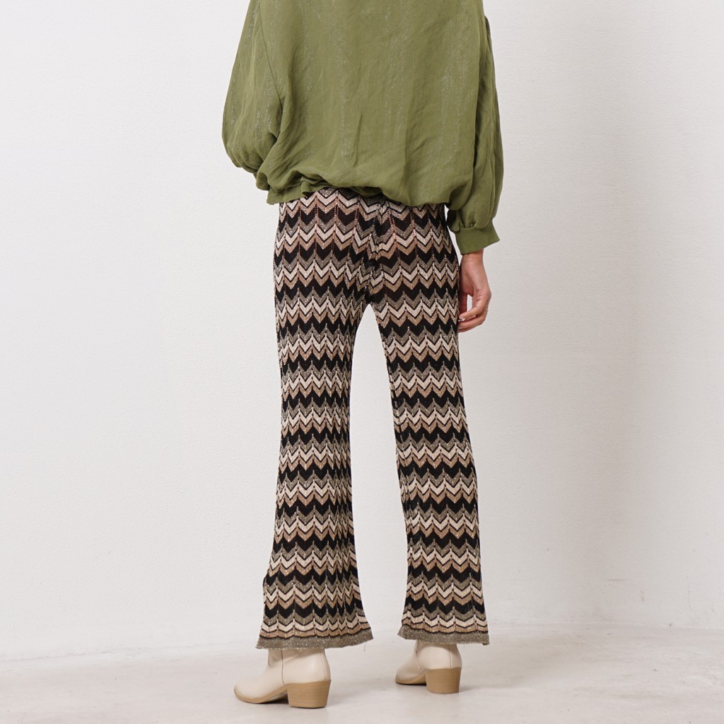 knitted pants w/ lurex