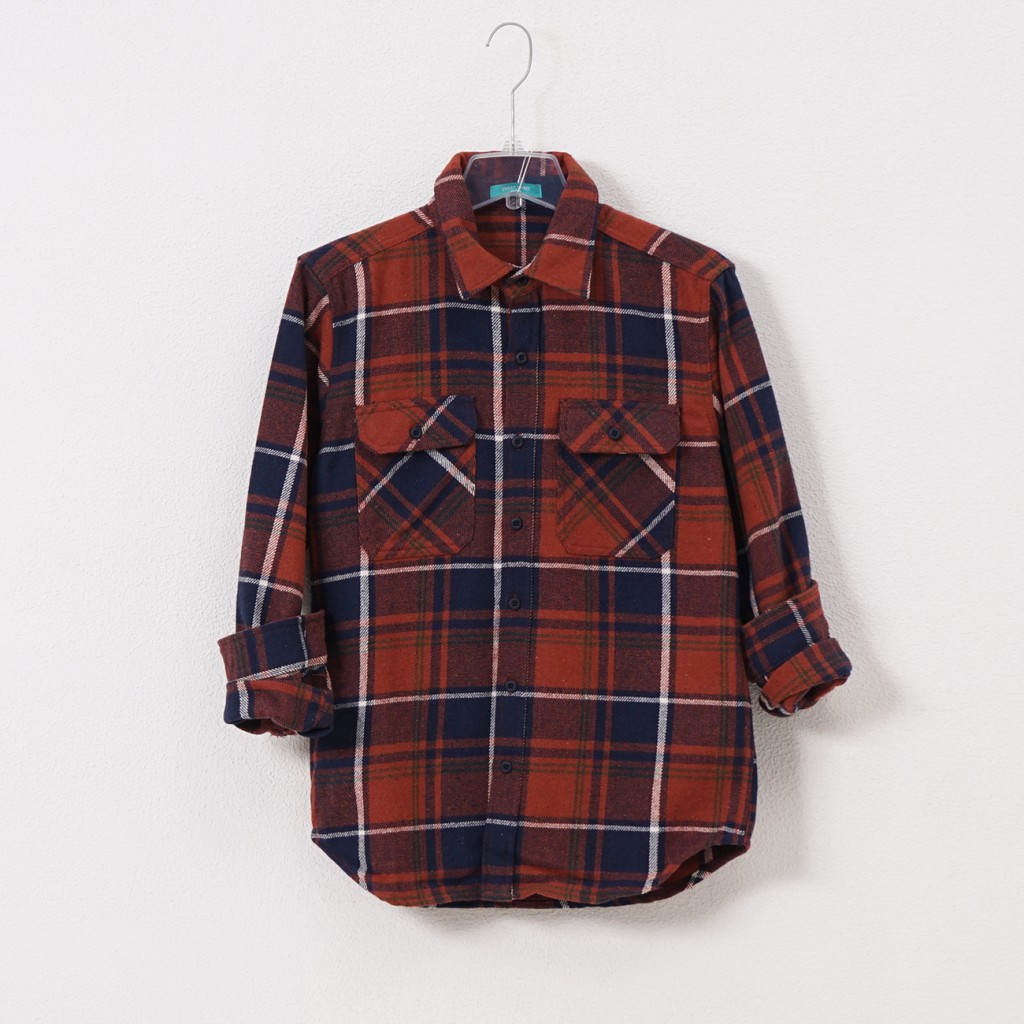 over flannel shirt