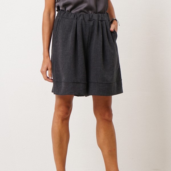 Shorts in cotton blend