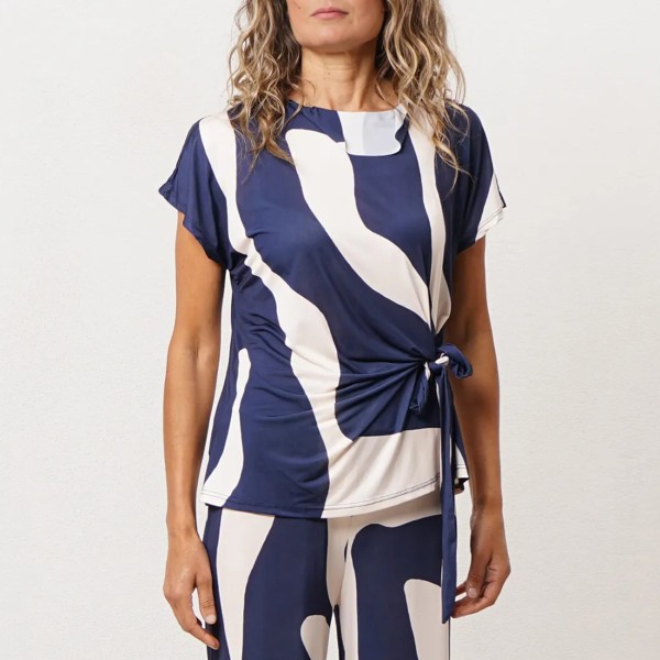 pantalonas em crepe c/ cós franzidos (elásticos)