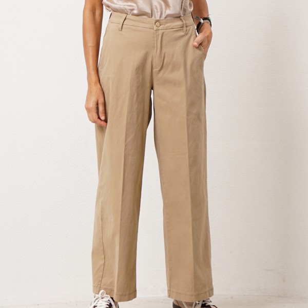 Twill pants with elastane