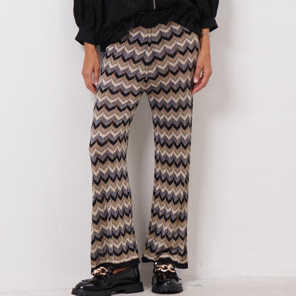 knitted pants w/ lurex
