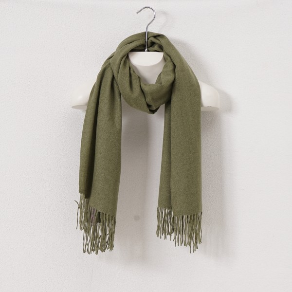 scarf with cashmere + fringes