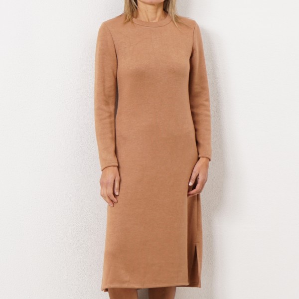 dress with side slits (mesh by meter)