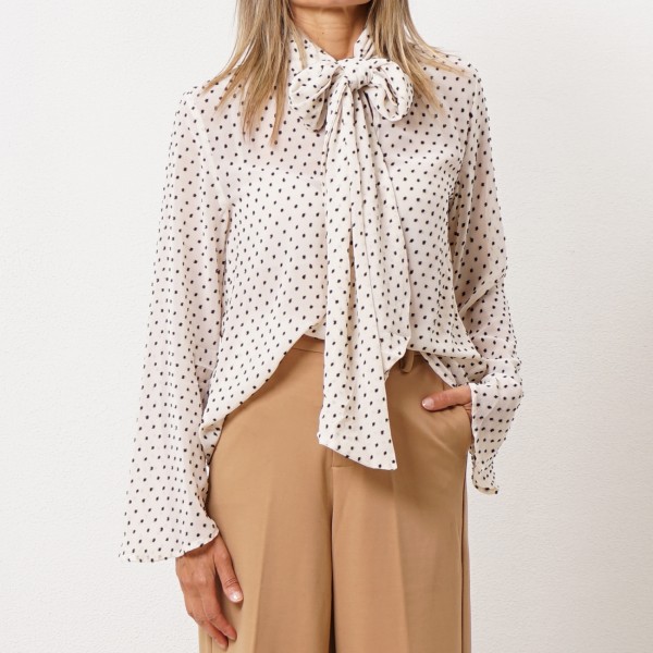 Blouse with bow