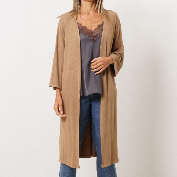 3/4-sleeve cardigan