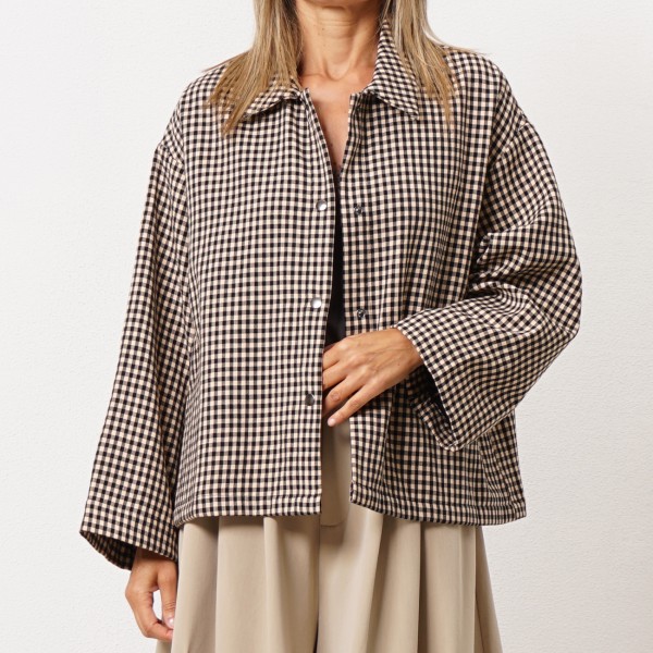 Plaid neoprene jacket (premium)