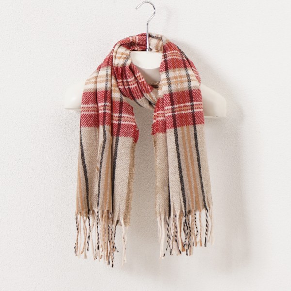 Fringed scarf (soft touch)