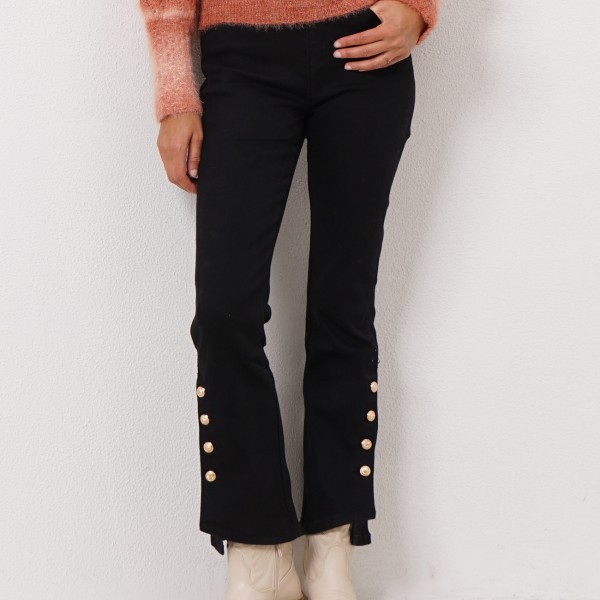 bell bottom pants with button
