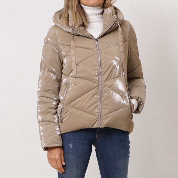 quilted jacket with/shimmer