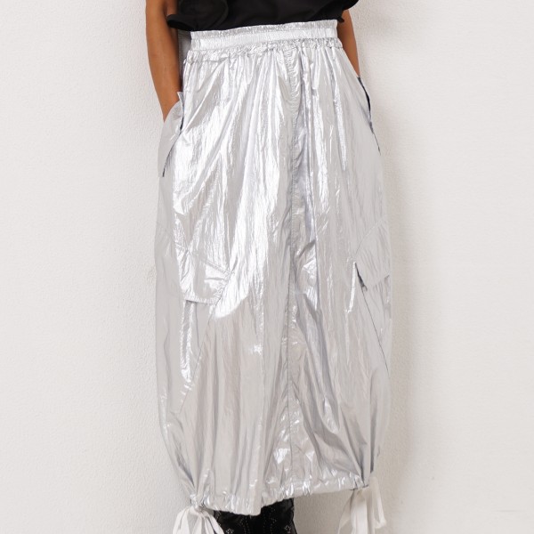 shiny skirt with ties (metallic)