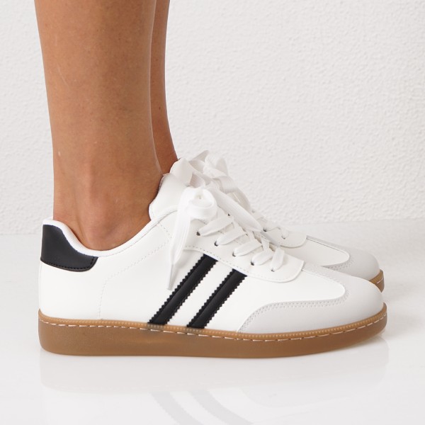 sneaker with applications