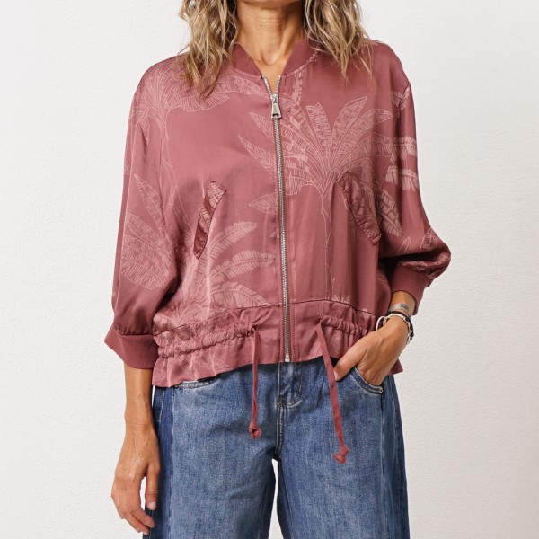 Satin bomber jacket