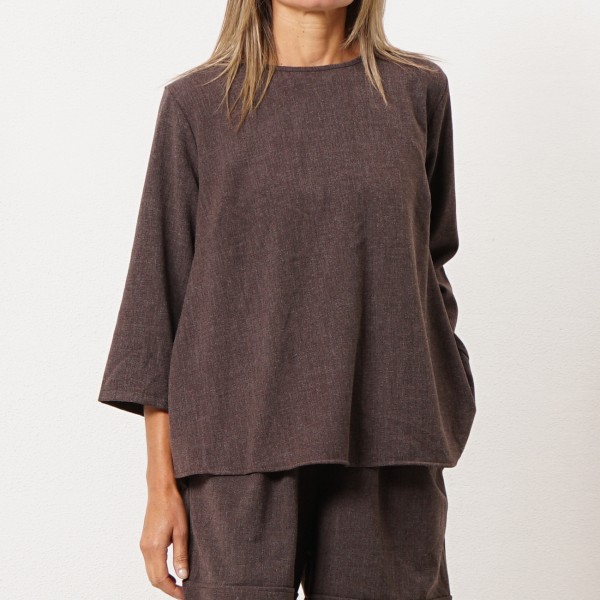 Blouse with ruffles (back)