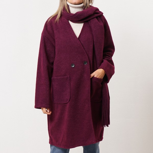 Farmhouse jacket with scarf