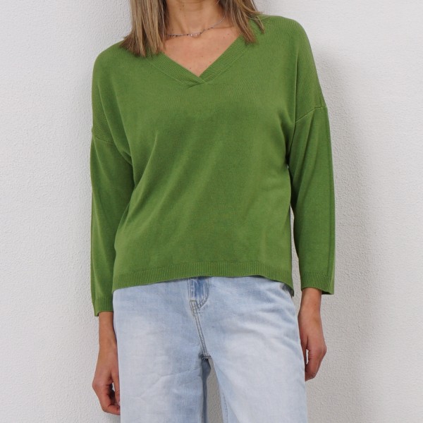 knit blouse (cotton)