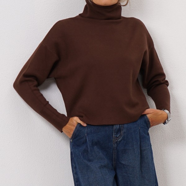 knit turtleneck sweater