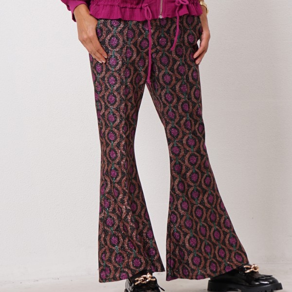 bell bottom pants w/ lurex