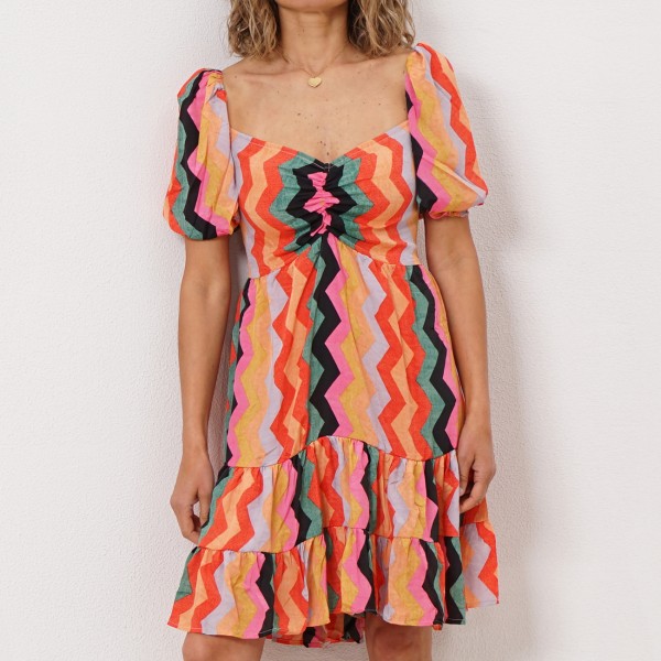 dress with elastic bands