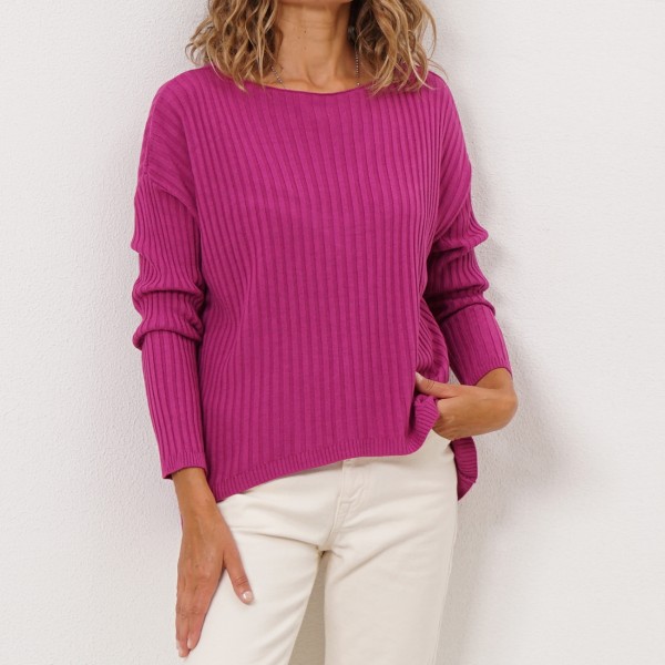 rib knit sweater