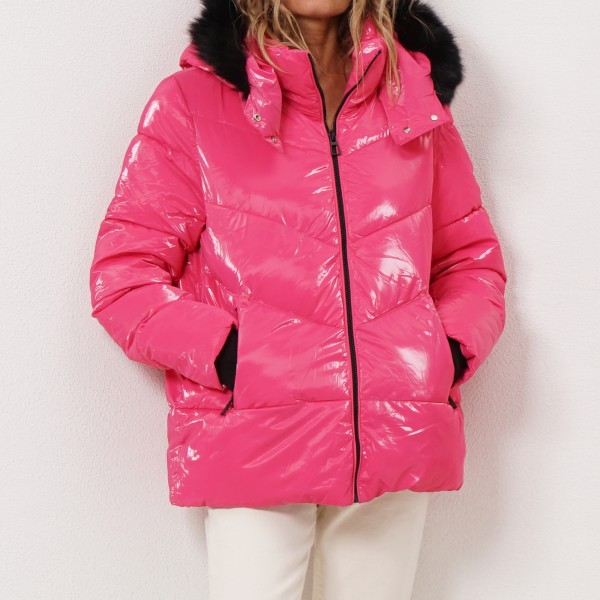 padded jacket (removable hood)