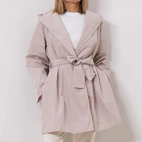 oversize canvas trench coat