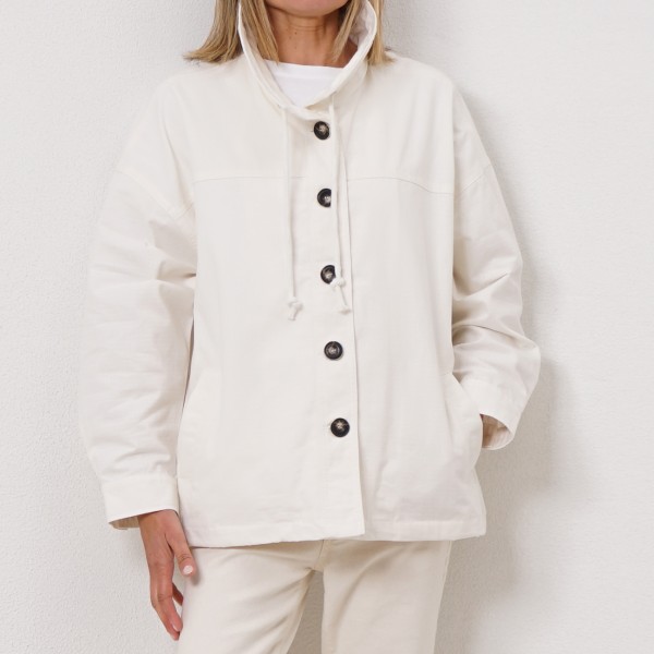 cotton canvas coat (faux smooth)