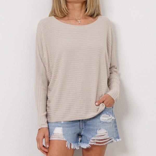 rib knit sweater