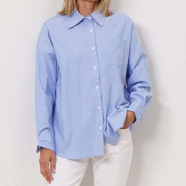 blouse with transfers