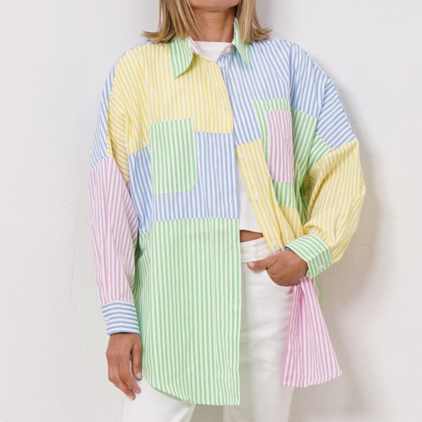 patchwork blouse/shirt