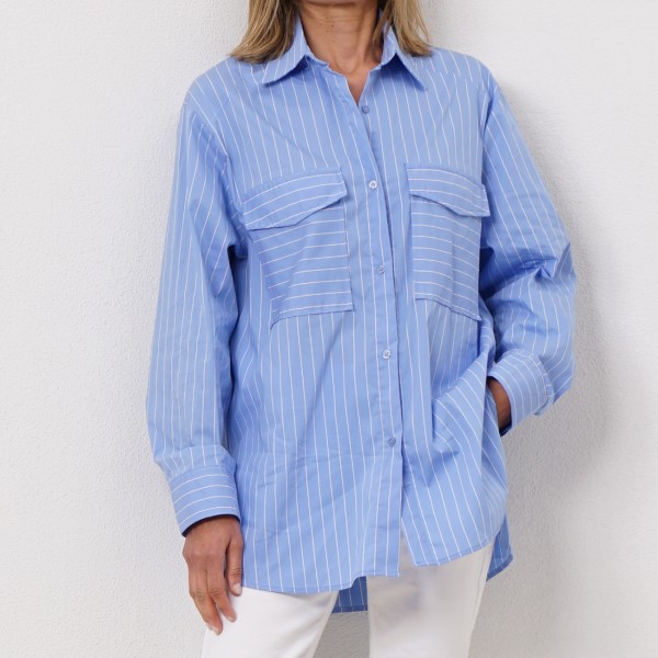 blouse/shirt with flap pockets