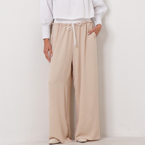 pantaloon with double waistband