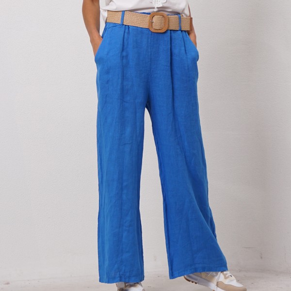 100% linen pants + belt
