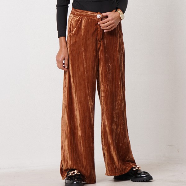 velvet pantaloons with/embossed