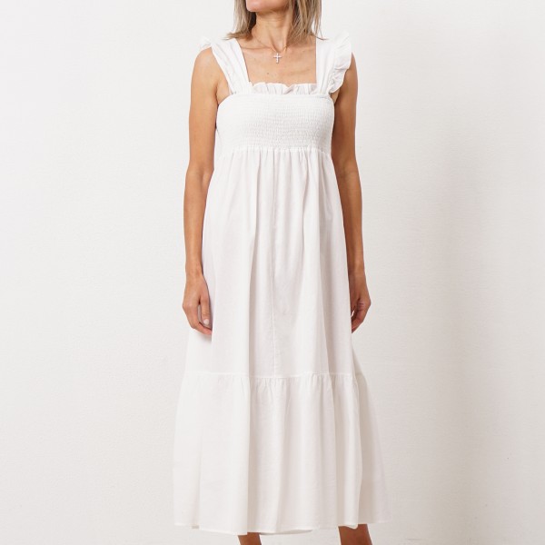 linen/cotton dress with elastics