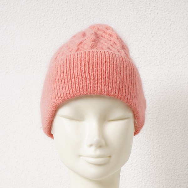 knitted hat with braids