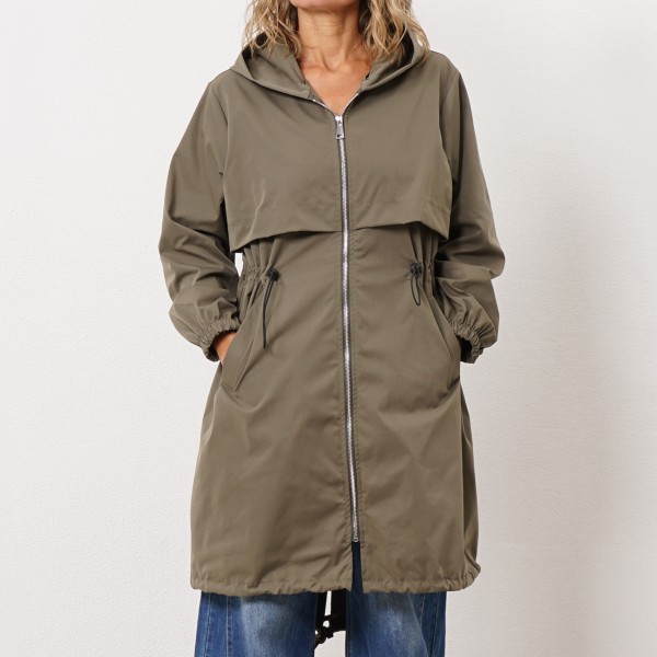 parka with waterproof ties