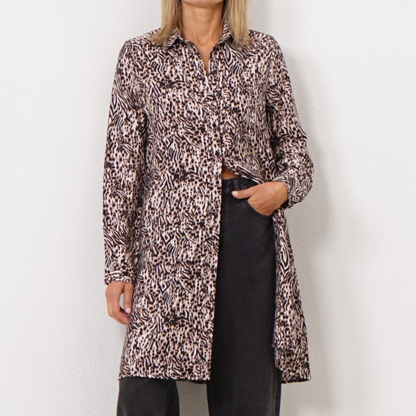 shirt dress (animal print)