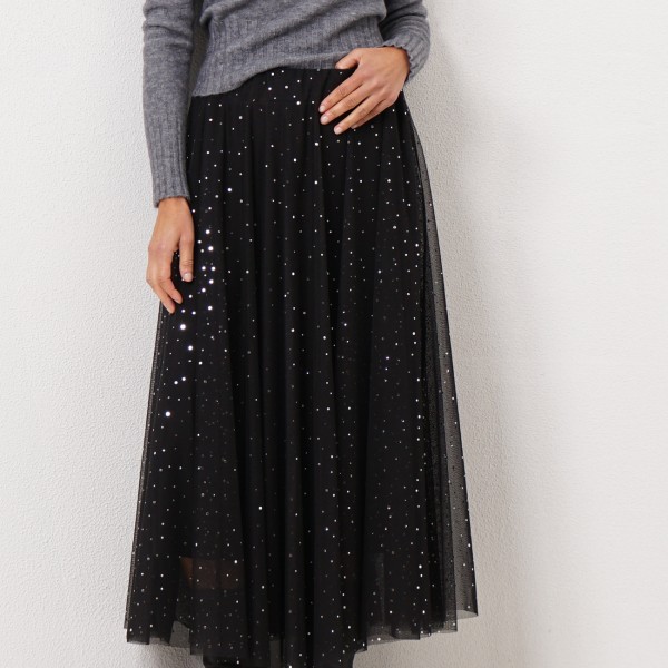 tulle skirt with transfers