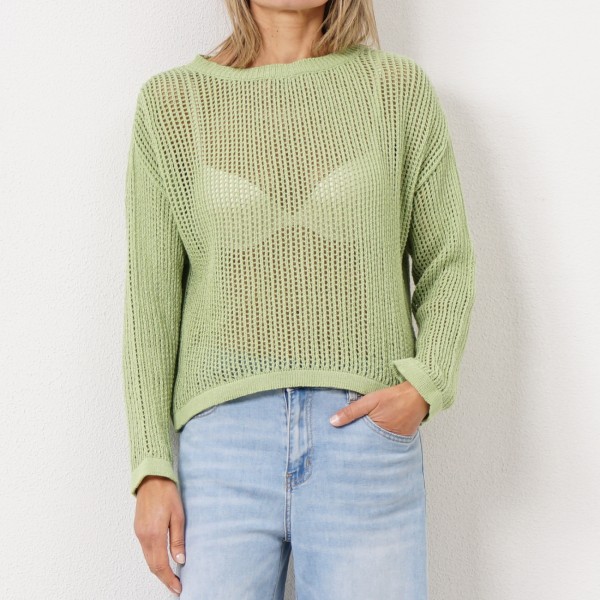 knitted sweater (open stitch)