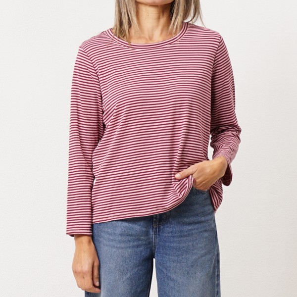 Striped sweatshirt (rapport) made of cotton with elastane