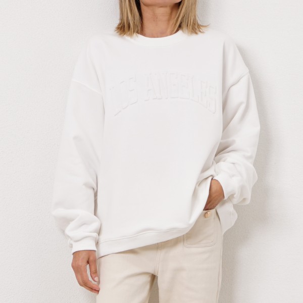 fleece sweatshirt with imprint