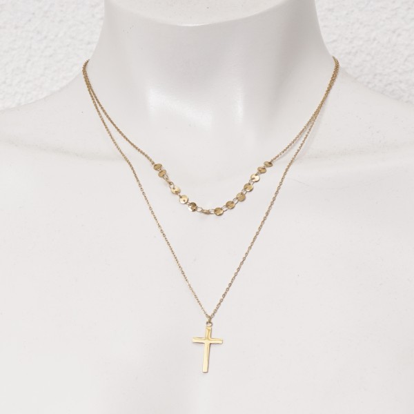 Stainless steel (surgical steel) necklace, nickel-free