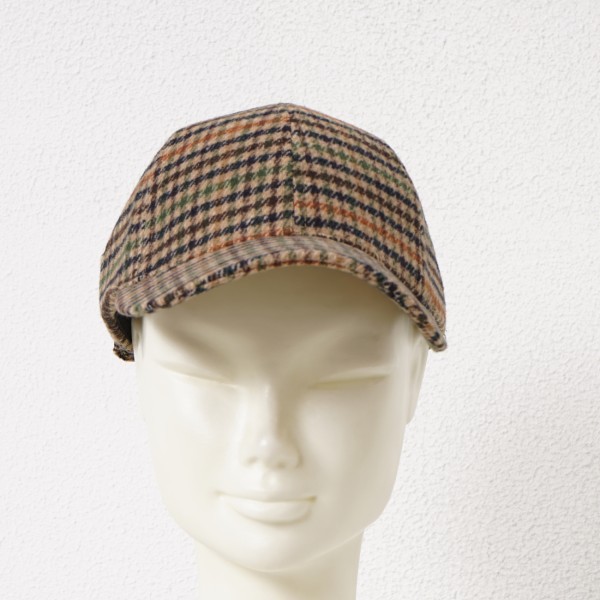 checkered cap