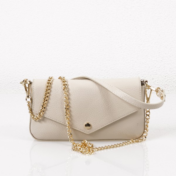 leather fanny pack with straps (metal chain)