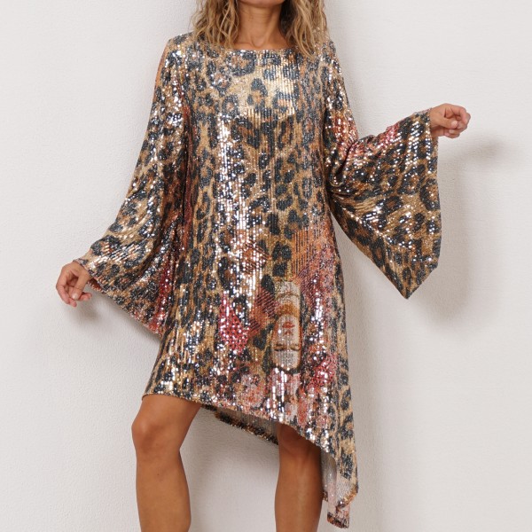 tunic with sequins