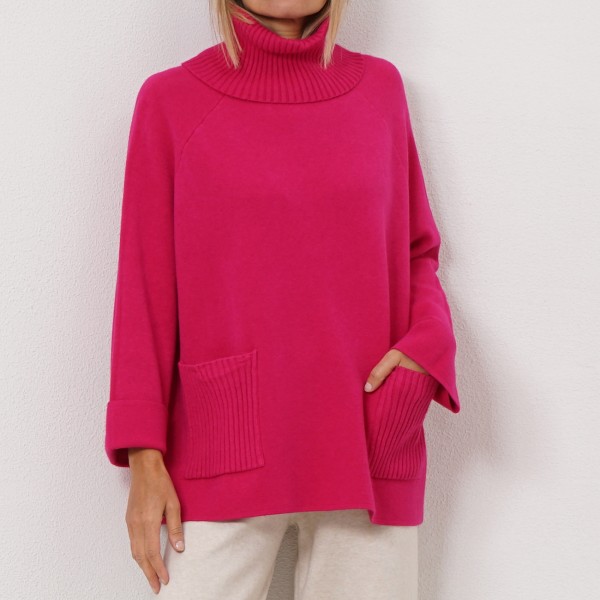 knit sweater with pockets