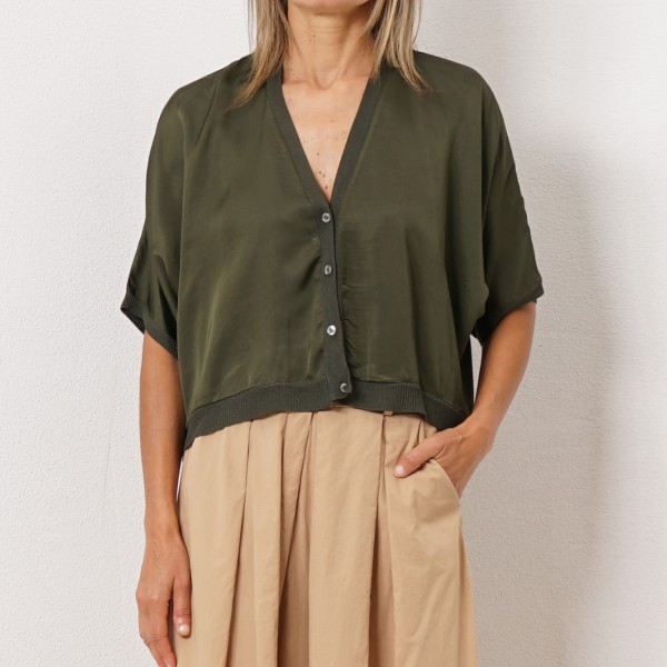 satin coat with rayon